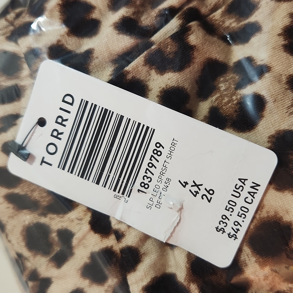 ❤️NWT VINTAGE TORRID LEOPARD ANIMAL PRINT SUPER SOFT SLEEP SHORT - PLUS SIZE - Picture 6 of 11
